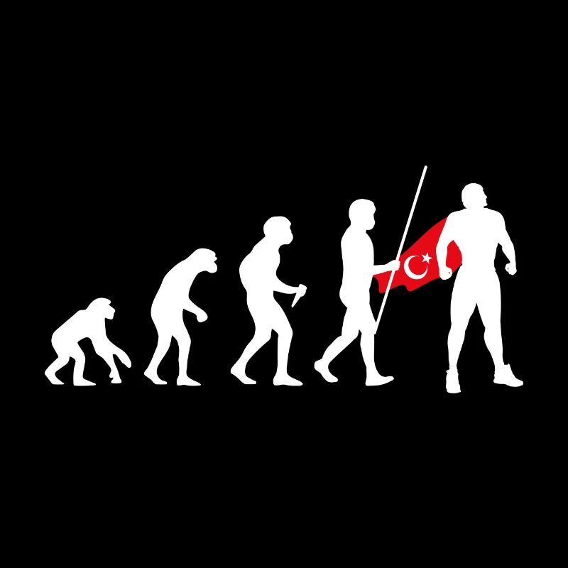 Turc Evolution Super-héros Drapeau turc Cape