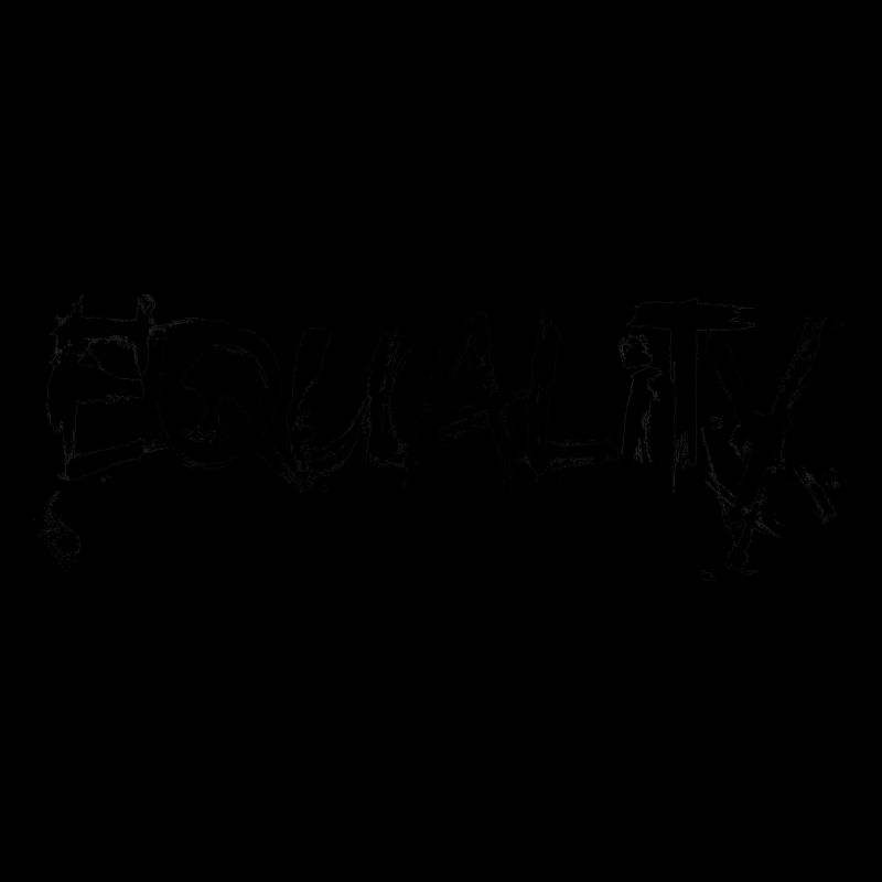 EQUALITY lettrage noir