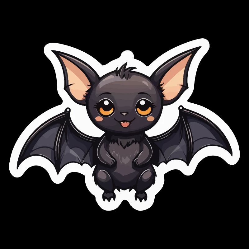 Bat Cute Illustration