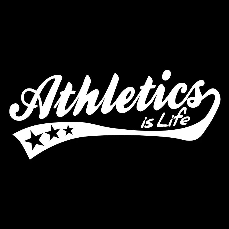 athletics is life - retro