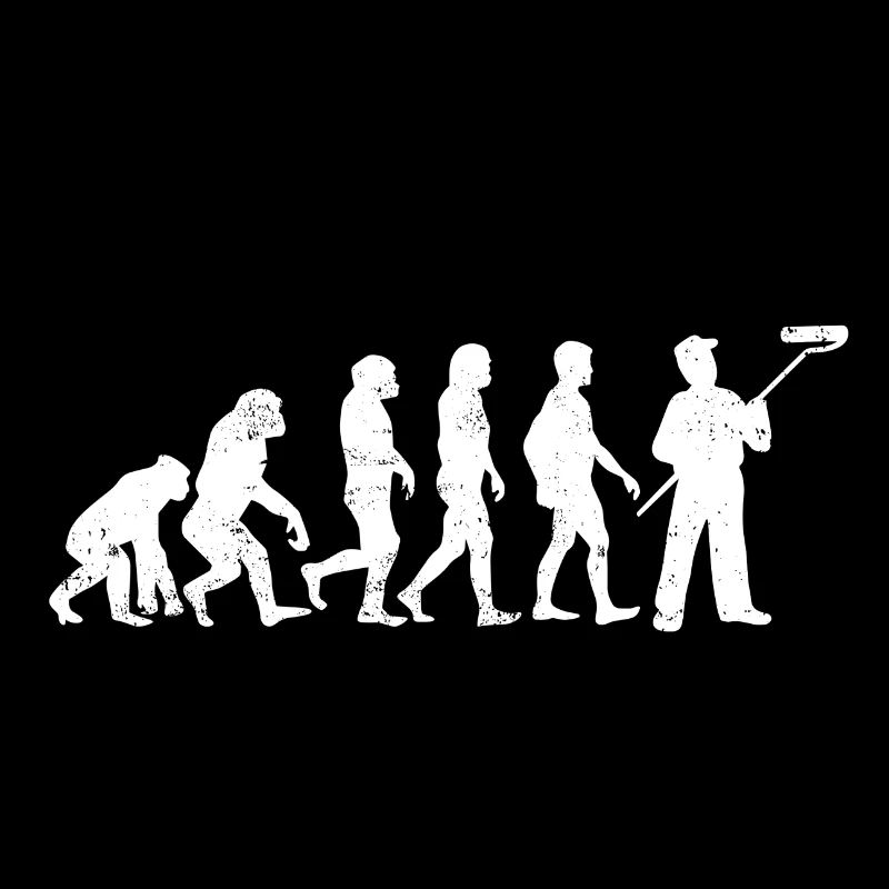 Maler Evolution anstreicher beruf geschenk job