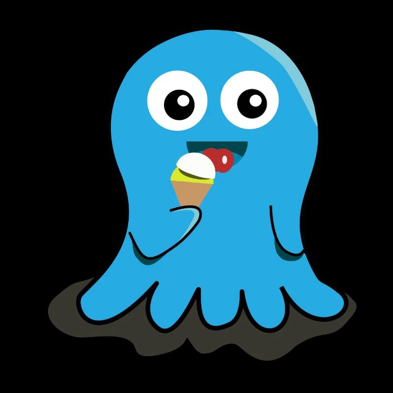 Geist Eis essen Geschenk Kinder witzig lecker