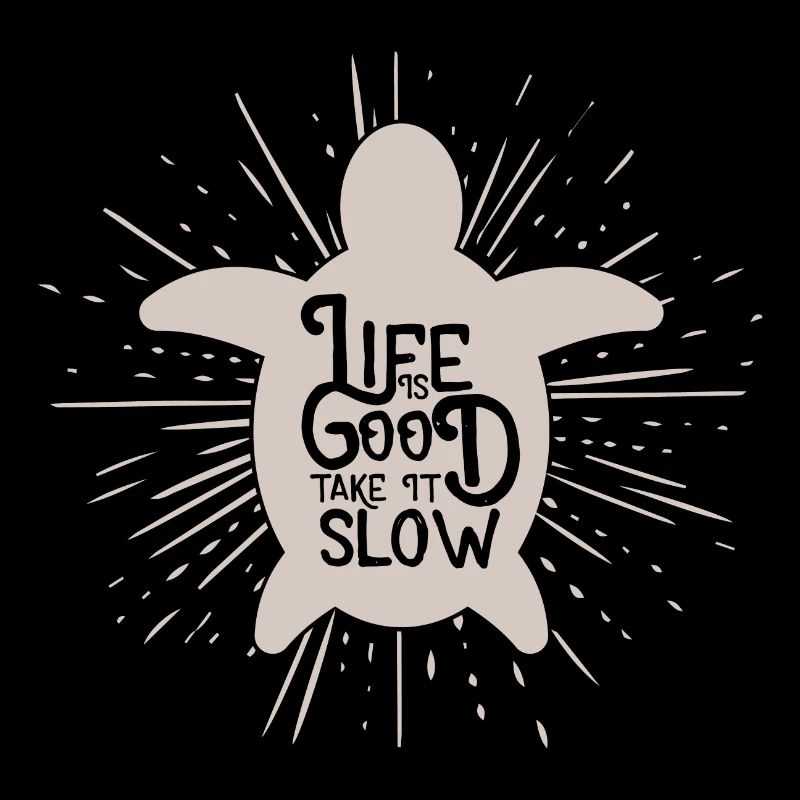 Life is Good Take it Slow Turtle Gift