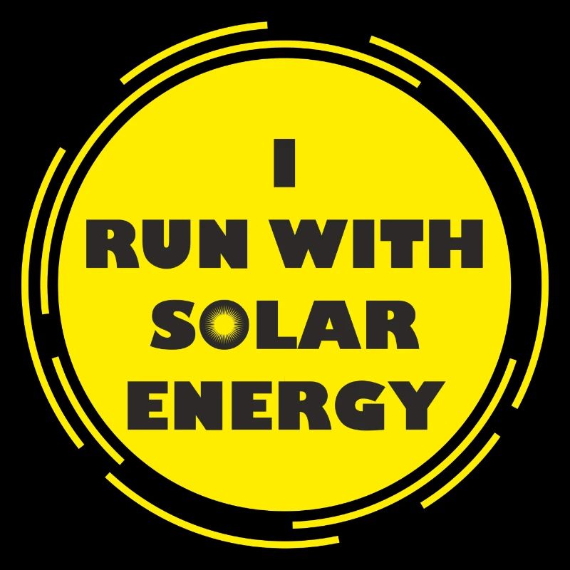 course drôle avec la conception de l'énergie solaire