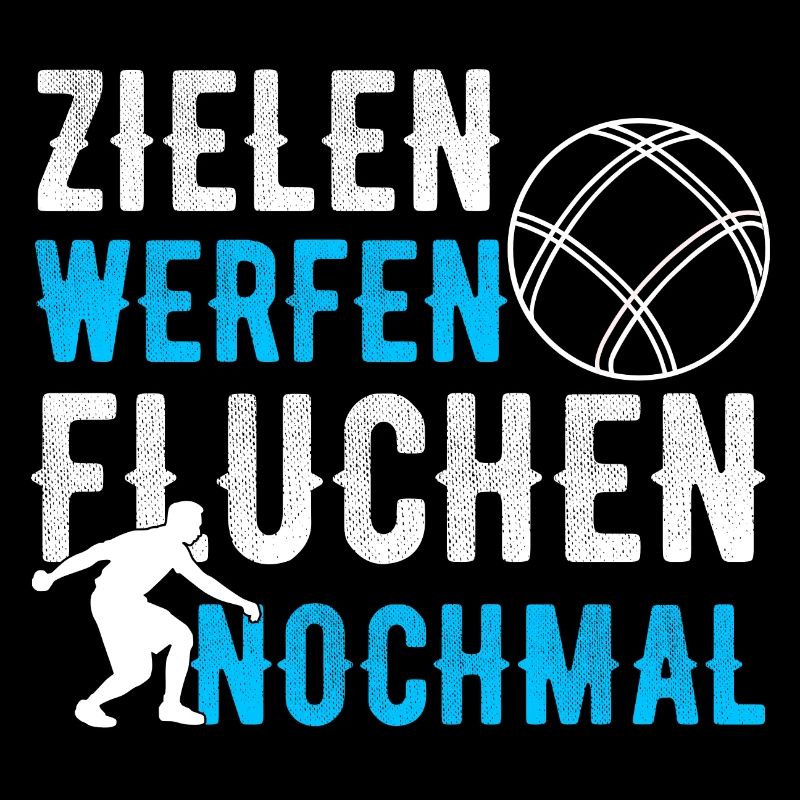 Zielen werfen fluchen nochmal Boule Petanque
