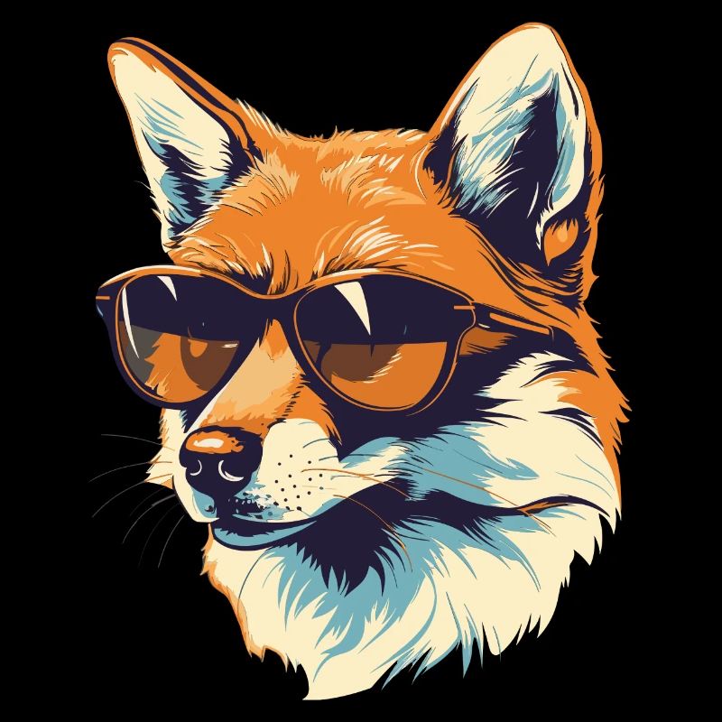 Fox with sunglasses