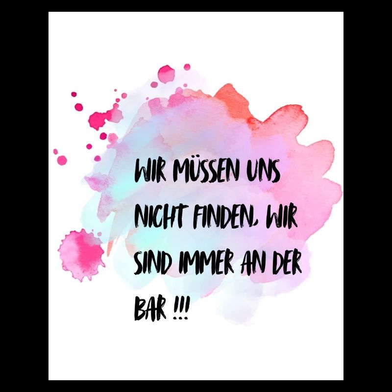 Immer an der Bar