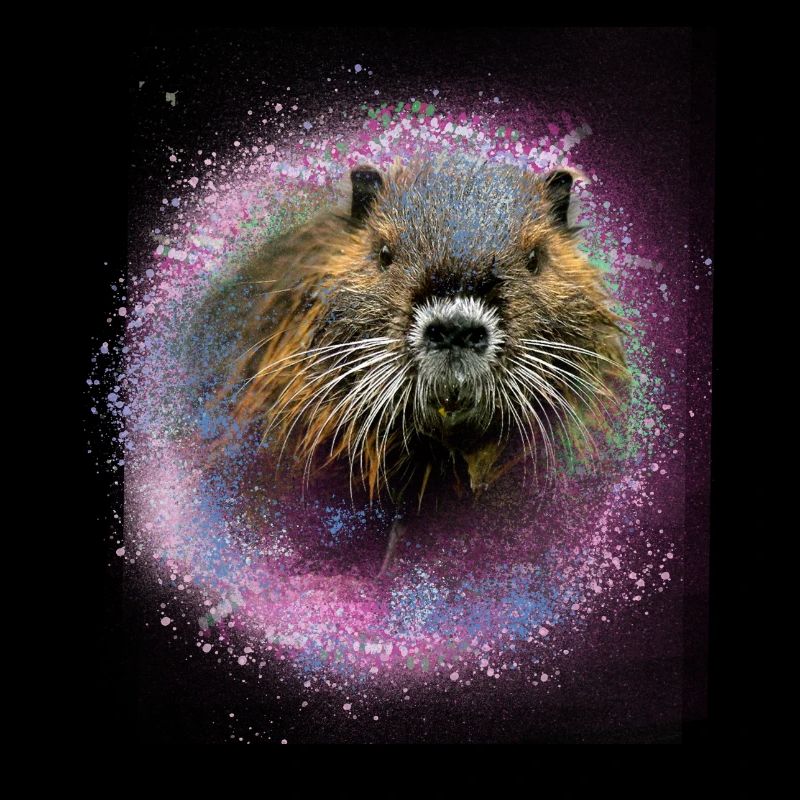 nutria,biber,tier,graffiti,pink,malerei