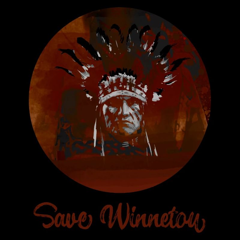 sauvez winnetou,winnetou,indiens,graffiti,cercle