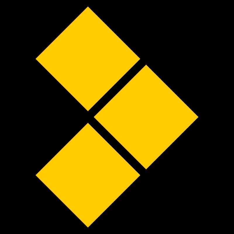 Geometric Yellow Diamond Grid