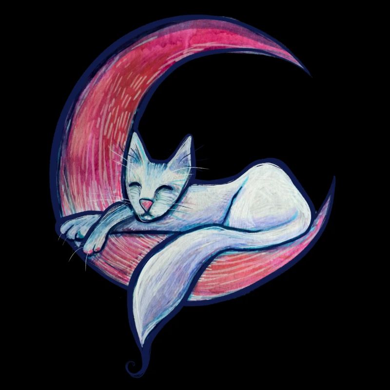 Chat de la lune