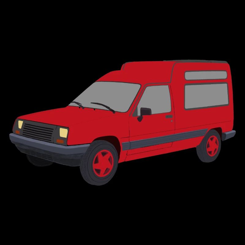 Red Rapid Express Car Van