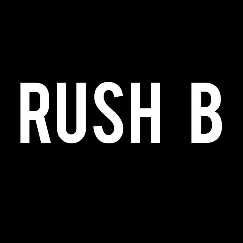 Rush B lettrage! Idée de cadeau de jeu
