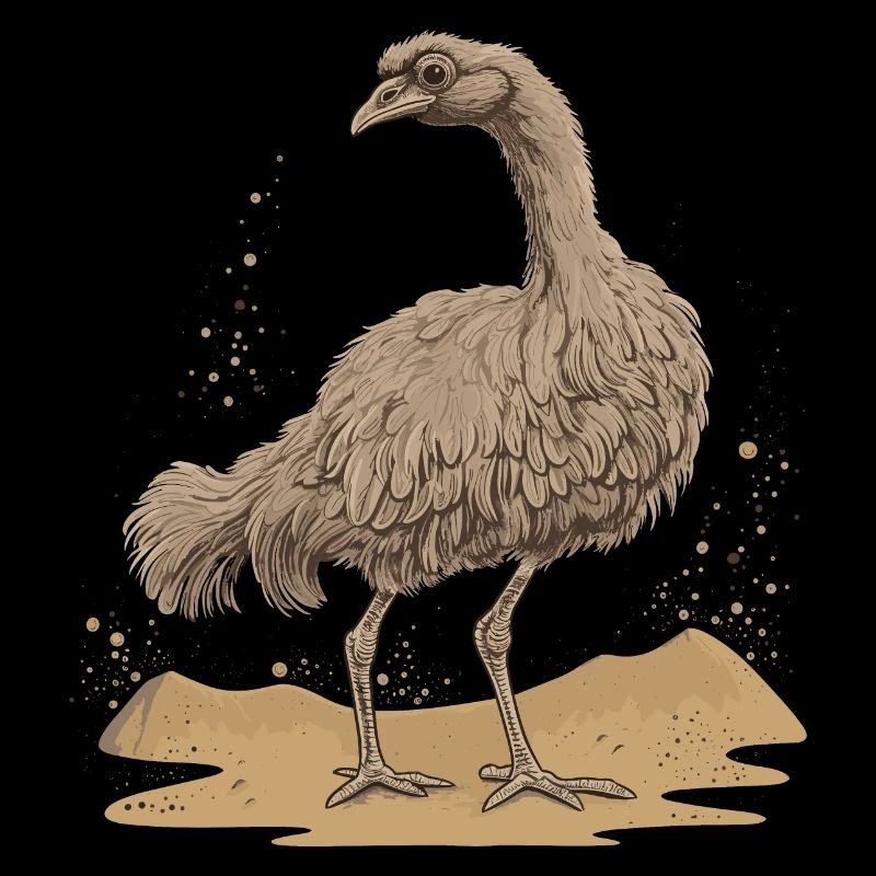 Oiseau autruche