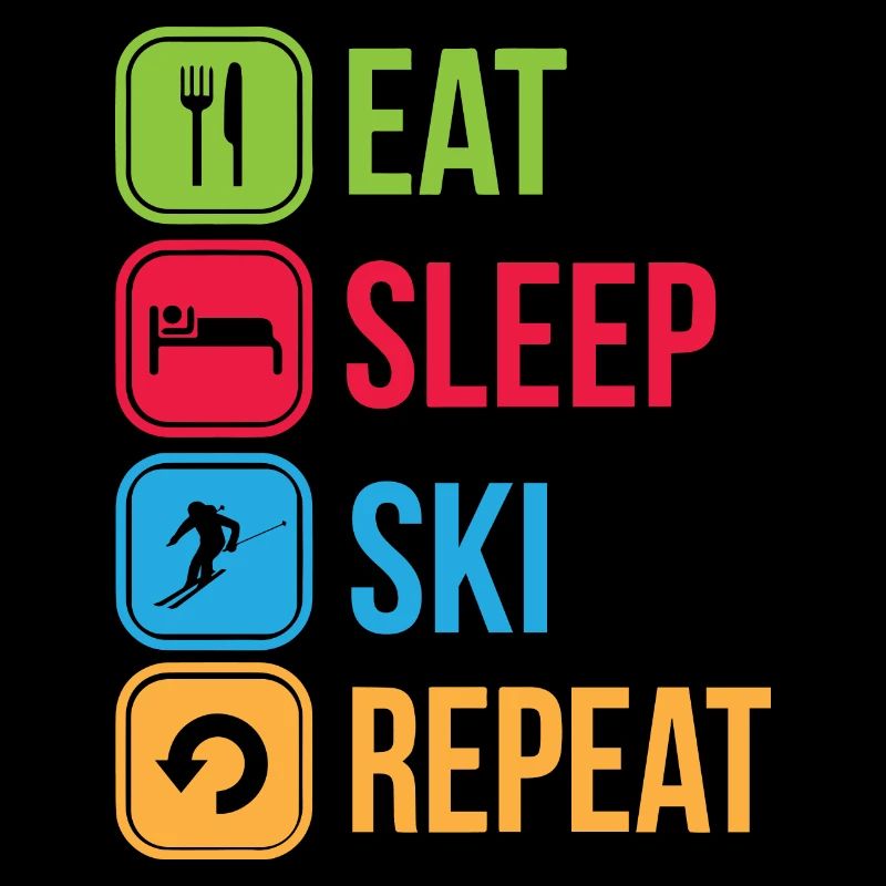 Manger sommeil Ski Répéter