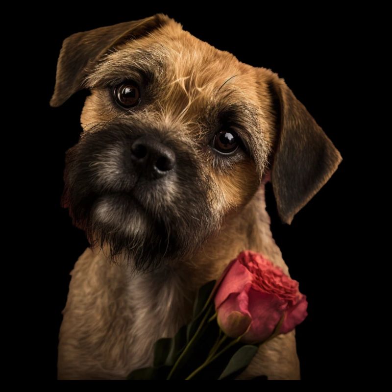 Border Terrier Saint-Valentin