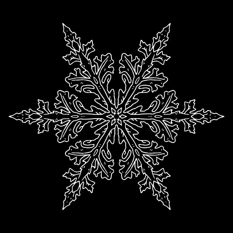 Mandala flocon de neige