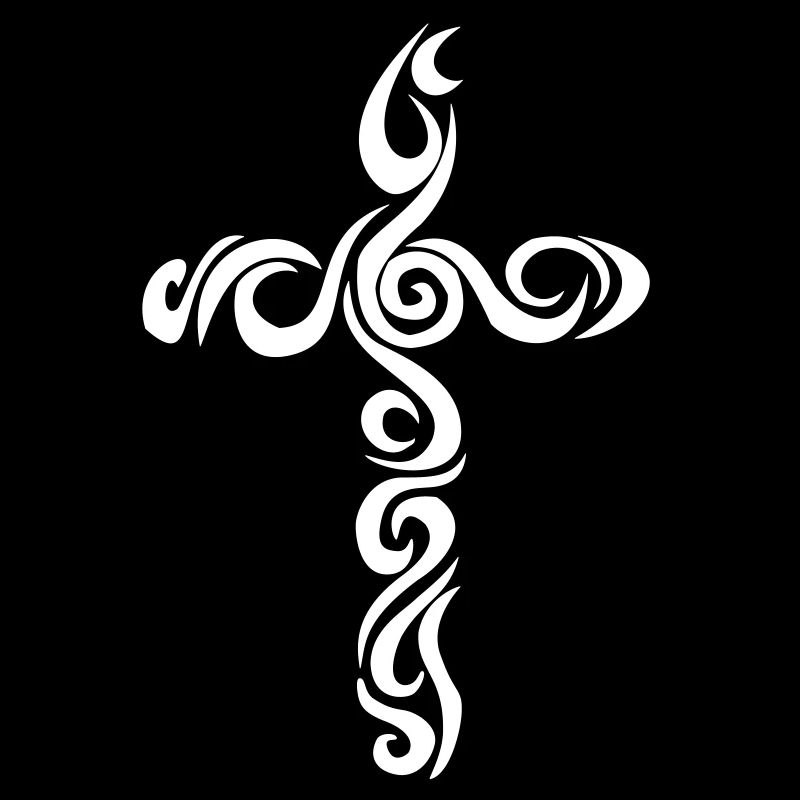 gribouiller croix avec des contours