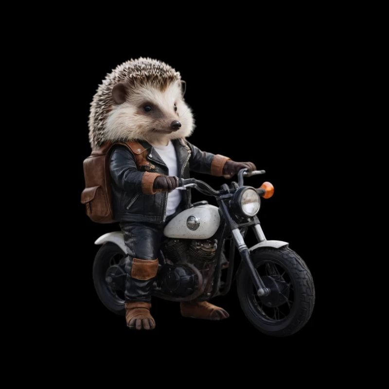 Herisson motard