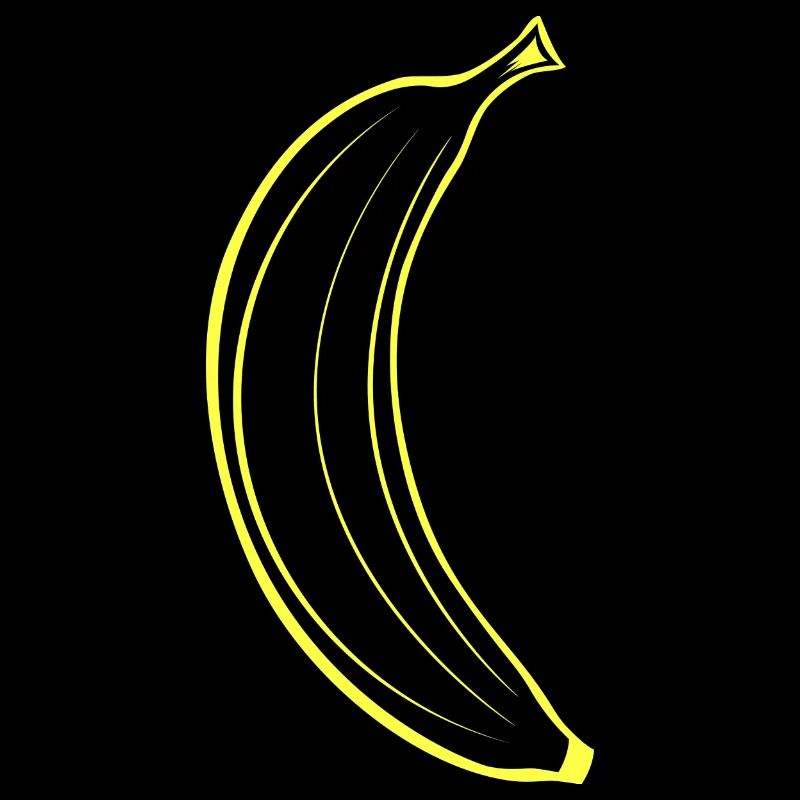 Banane, das schlichte Bananen Design