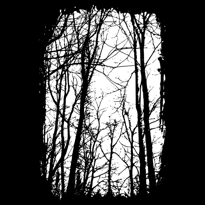 Forêt - noir/blanc - Nature - Art durable