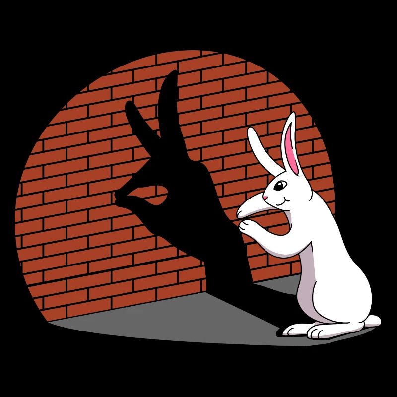 Rabbit Shadow Figure Shadow Image Shadow Play