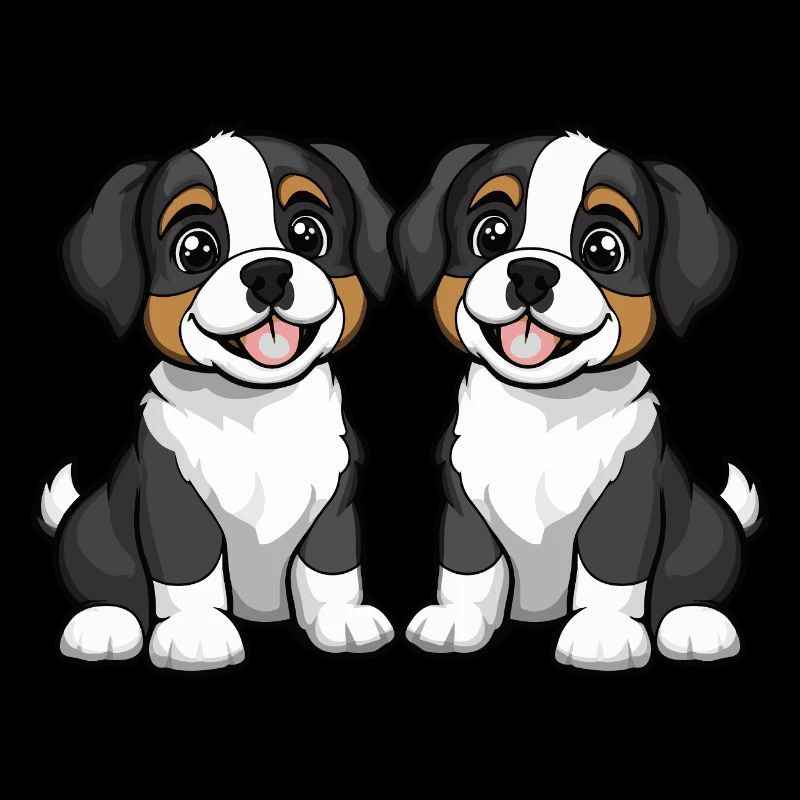 Saint Bernard Hund Comic