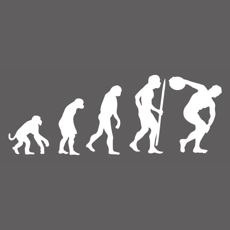 Evolution discus jeter athlète discus thrower