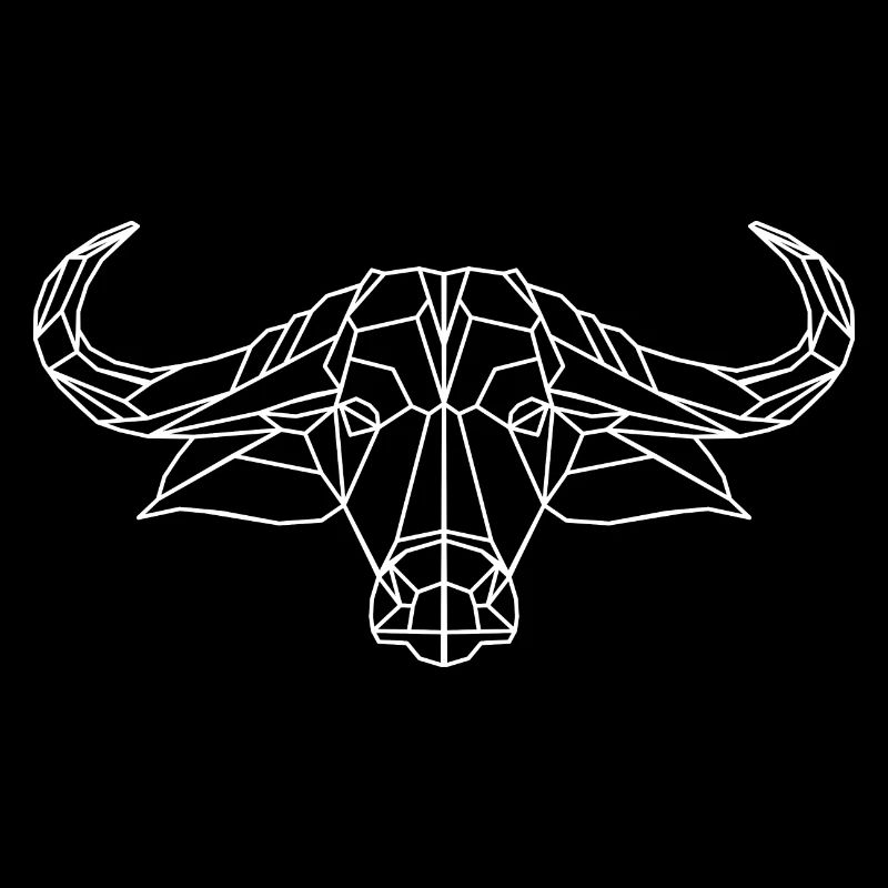 Idée cadeau de mosaïque de buffle de vache