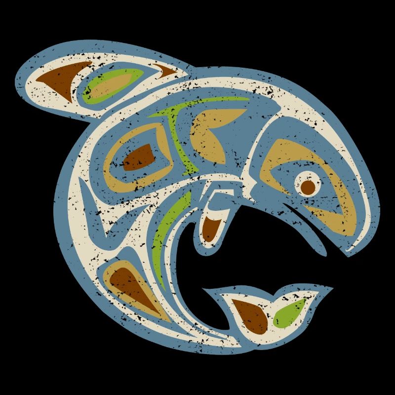 Native American Totem ORCA Killer Whale 3