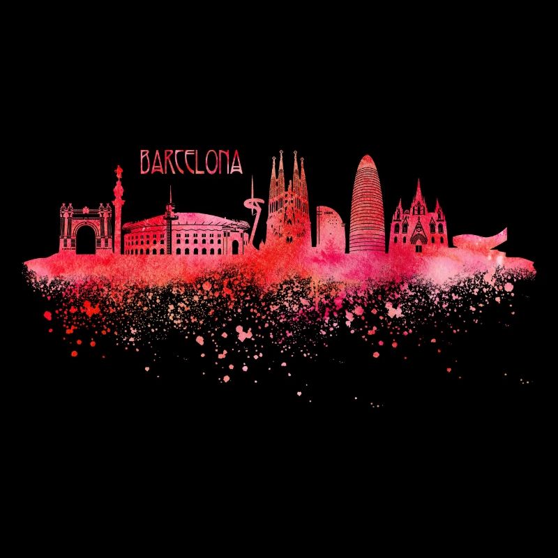 Skyline Barcelona Spanien