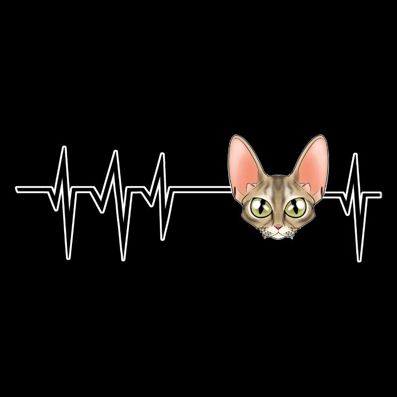 Cat Heartbeat I Devon Rex Cat