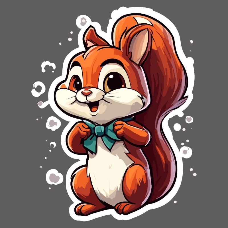 Eichhörnchen / Tier / Nagetier / Waldtier / Comic