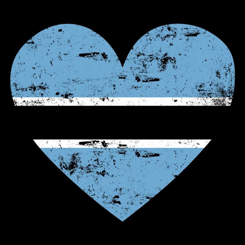 Drapeau du Botswana Coeur