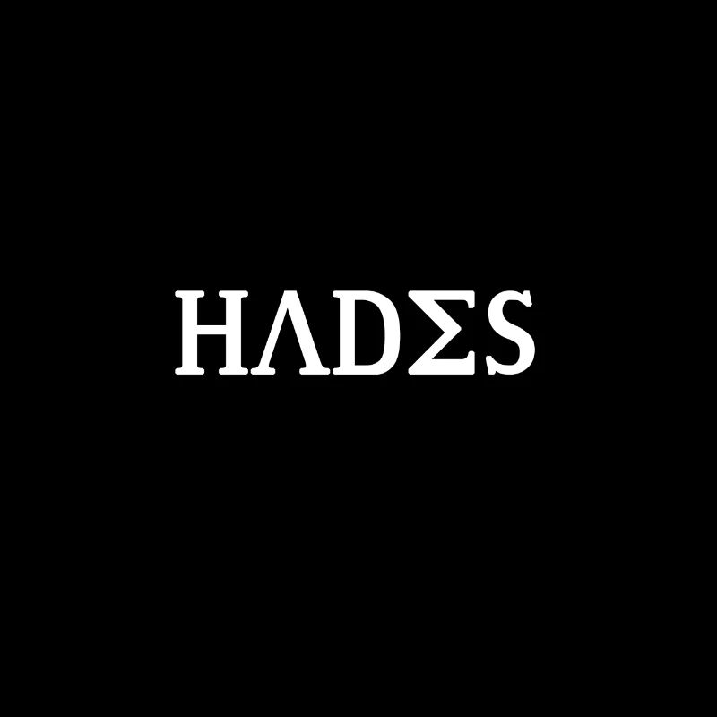 Hades Design white in Greek script