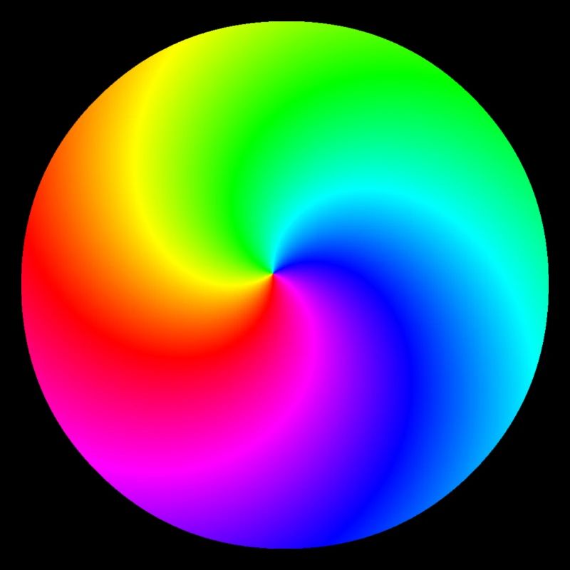 Idée cadeau colorée arc-en-ciel en spirale