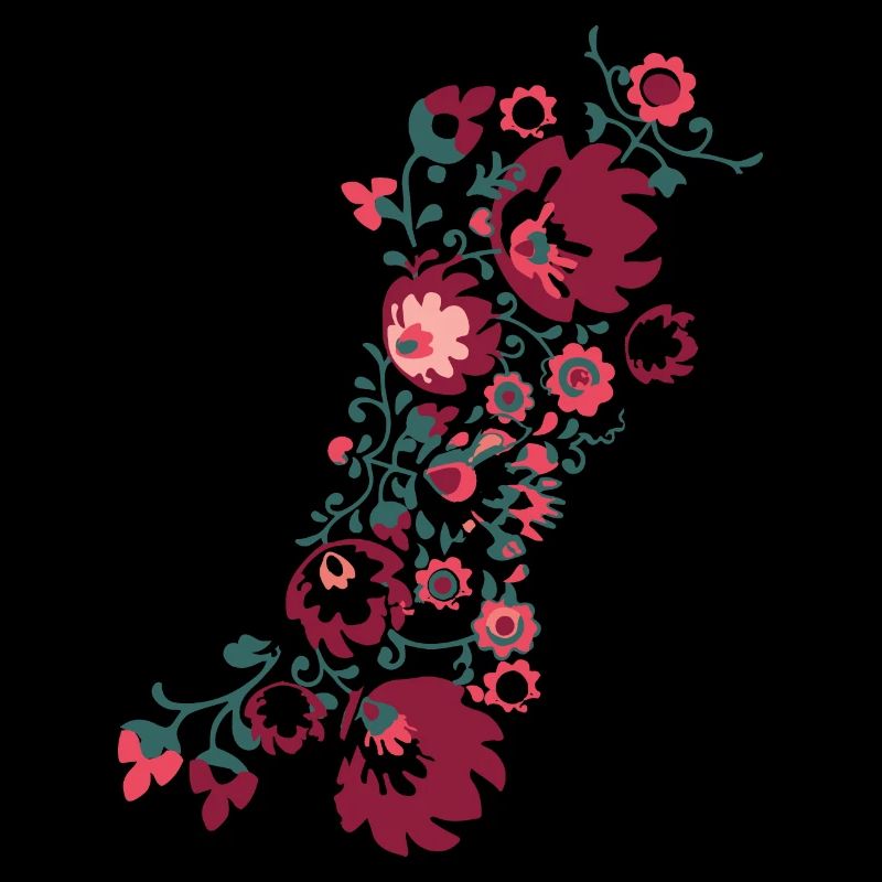 ornamente,blumen,rot,blume,ranke,floral