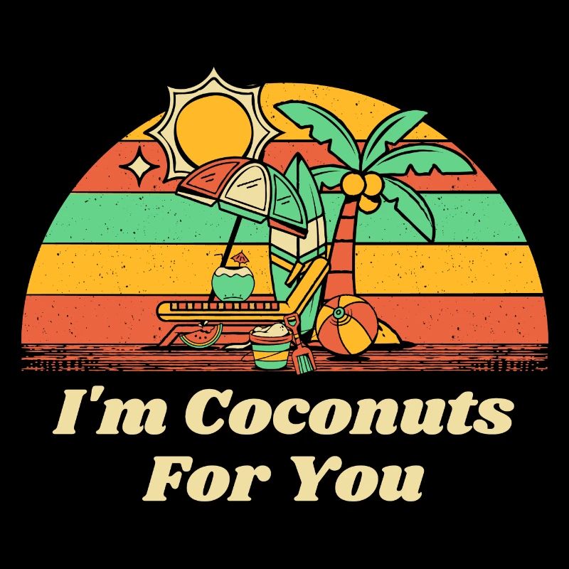 Je suis noix de pour vous Couples d’été Tropical
