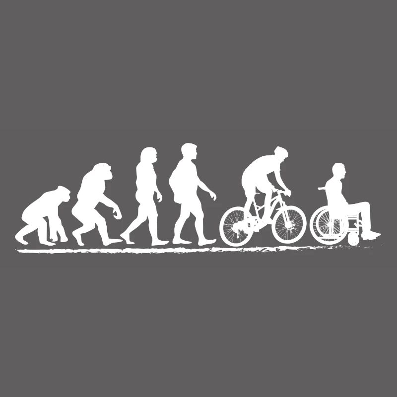 Drôle de vélo Tshirt VTT Evolution