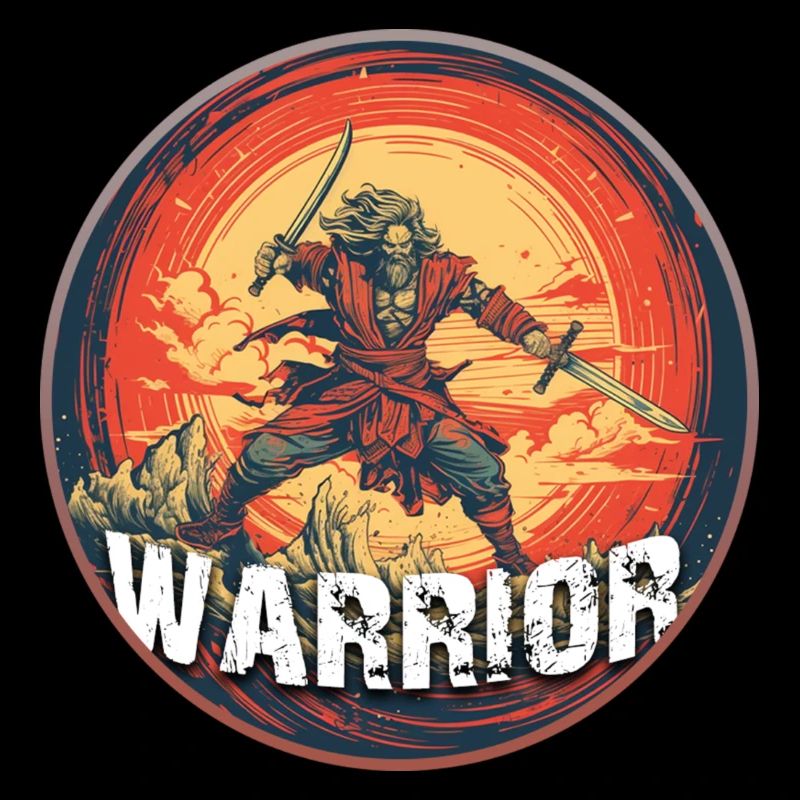 Warrior Design Logo Comic Stil
