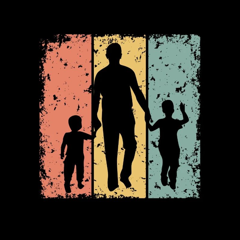 Vatertag vater von zwei Söhnen