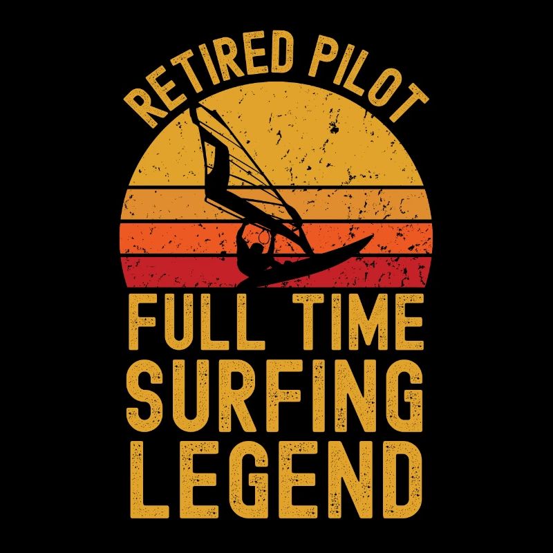 Retired pilot windsurfing legend