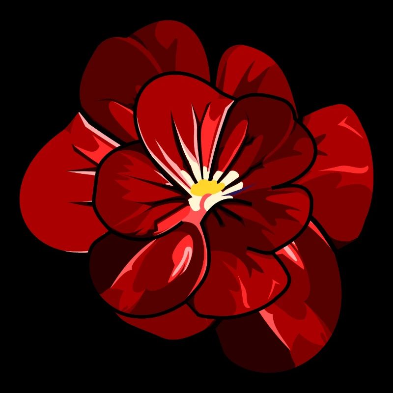 Schöne rote Blüte