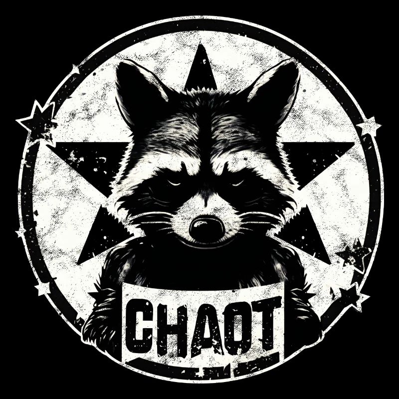 Raccoon, Chaotic, Anarchy, Star, Revolution