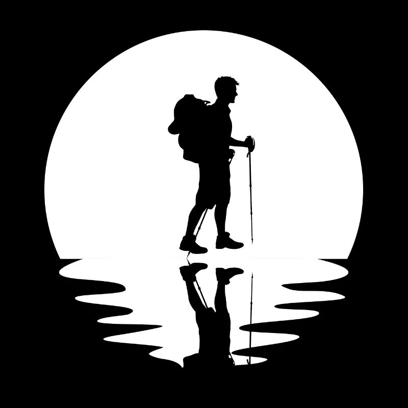 Circle and reflection - Hiking -