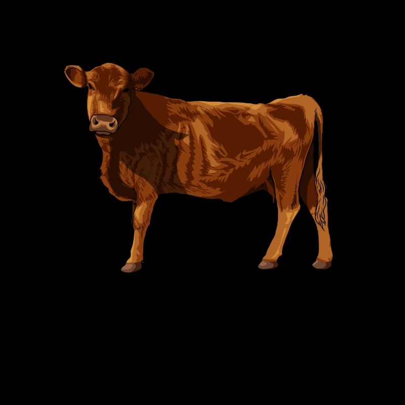 Dessin d’un Angus rouge