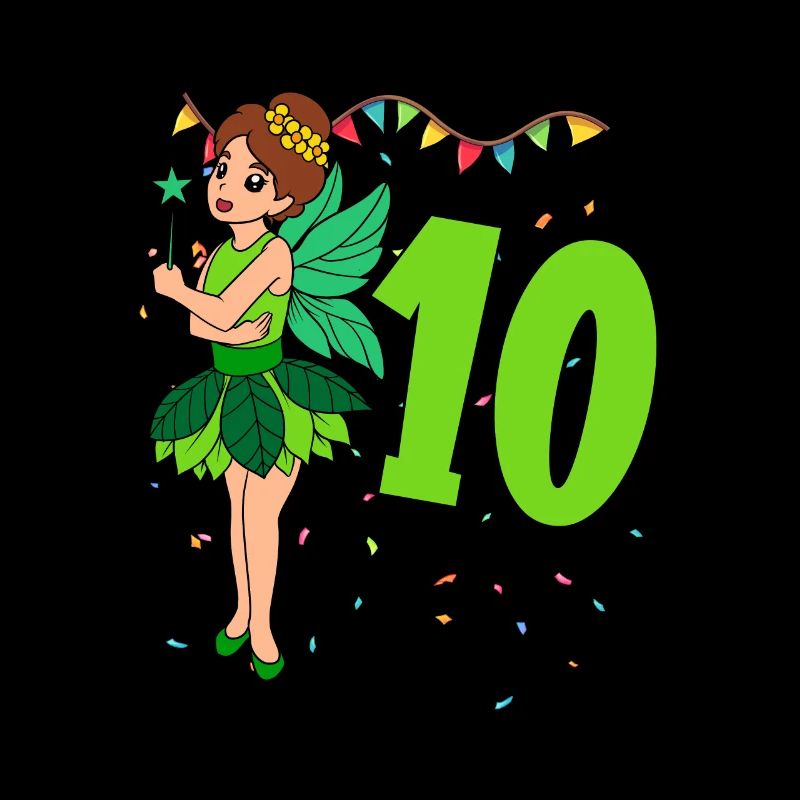 Mit Fee - Mädchen Geburtstag 10 Jahre