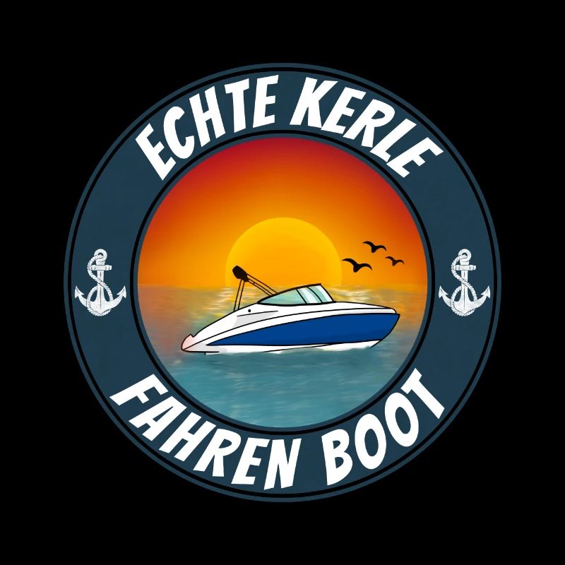 Echte Kerle Fahren Boot