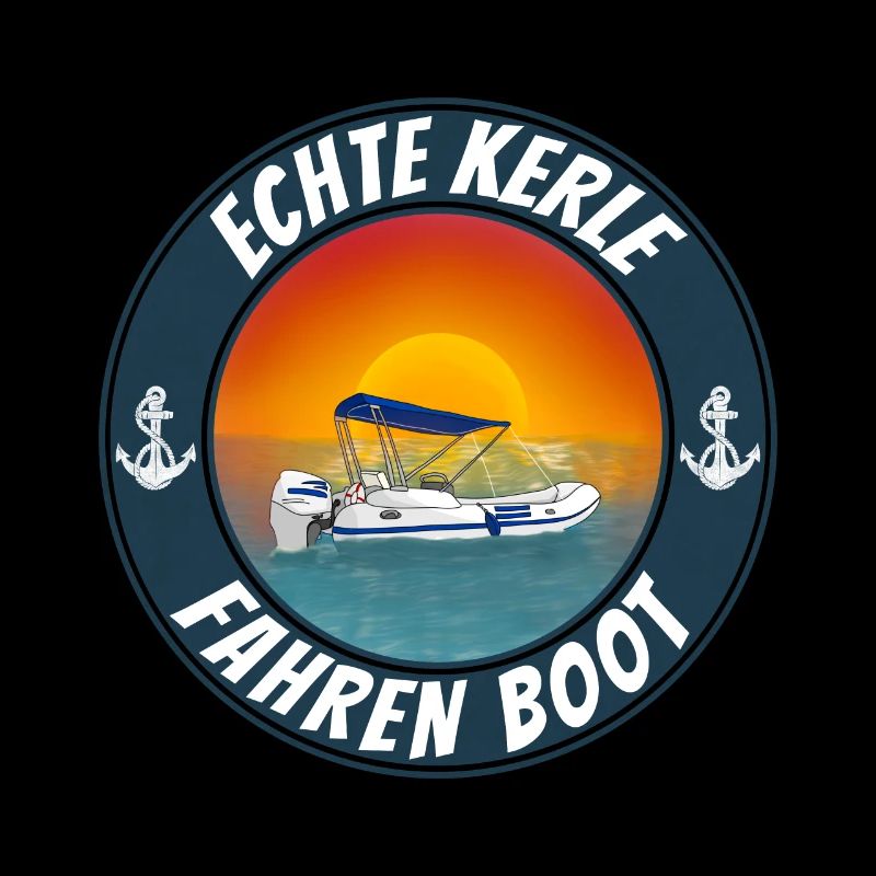 Echte Kerle Fahren Boot