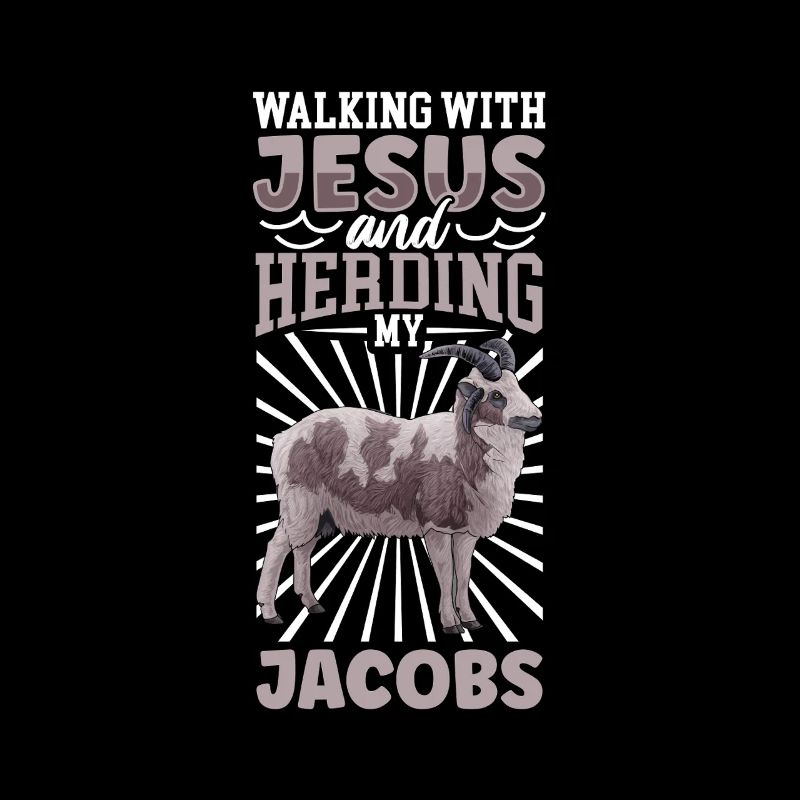 Jesus und Schaf - Jakobschaf